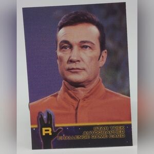 Star Trek Autograph Challenge Game Card 1998 R Warren Stevens